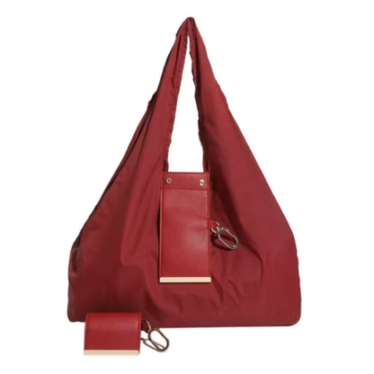 2 en 1 Bolsa Plegable y Llavero
