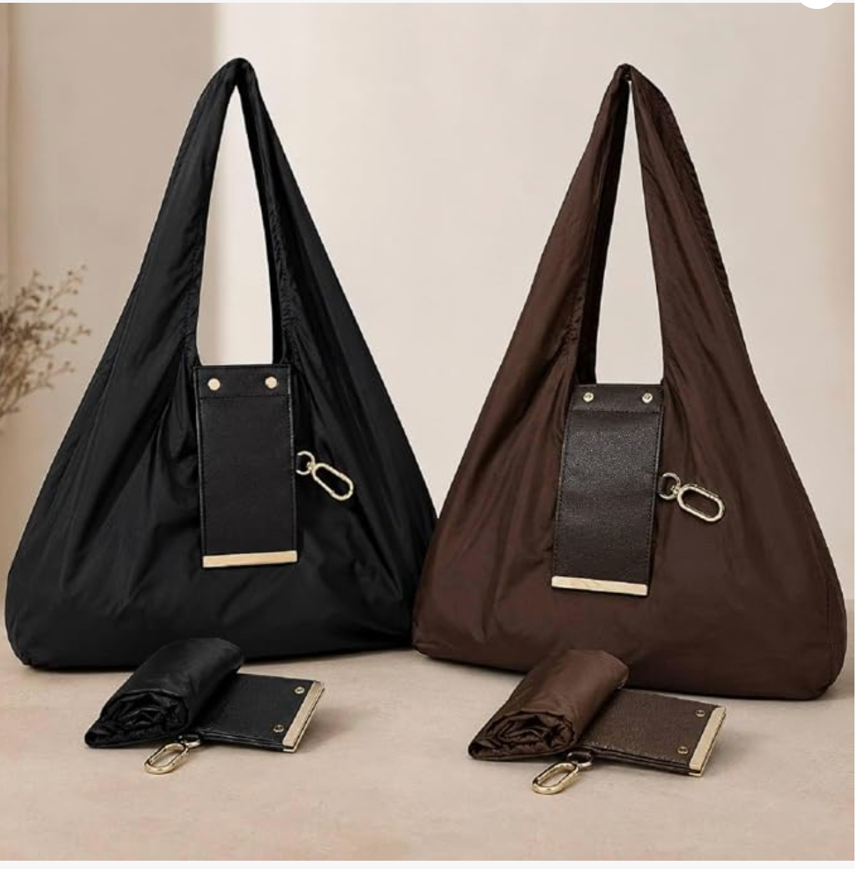 2 en 1 Bolsa Plegable y Llavero