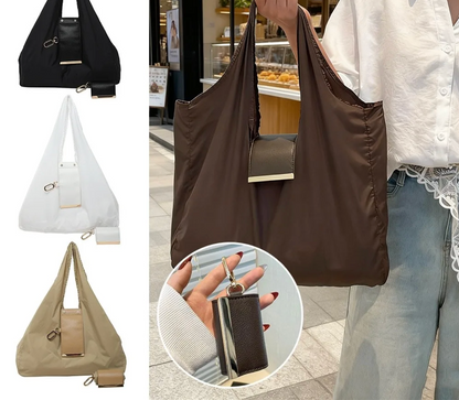 2 en 1 Bolsa Plegable y Llavero