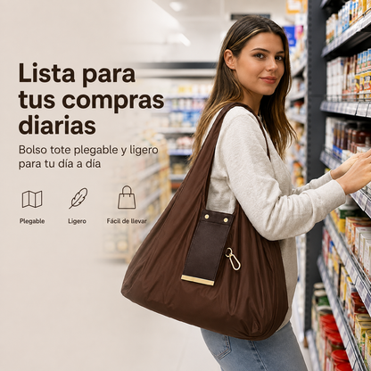 2 en 1 Bolsa Plegable y Llavero